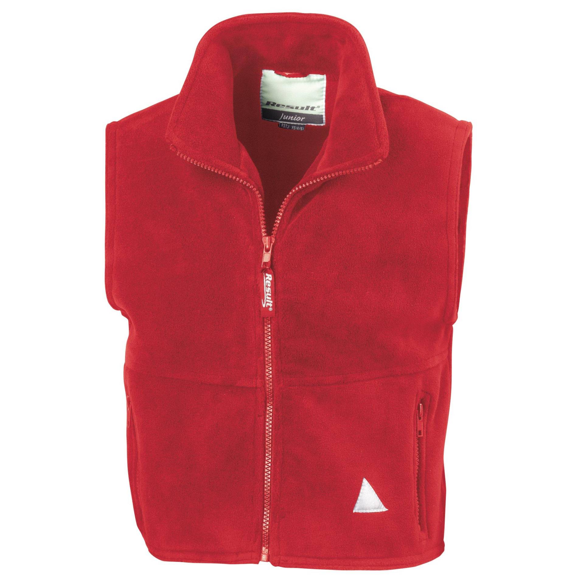 Gilet Polartherm Fleece Unisex Rot Bunt XS von Result