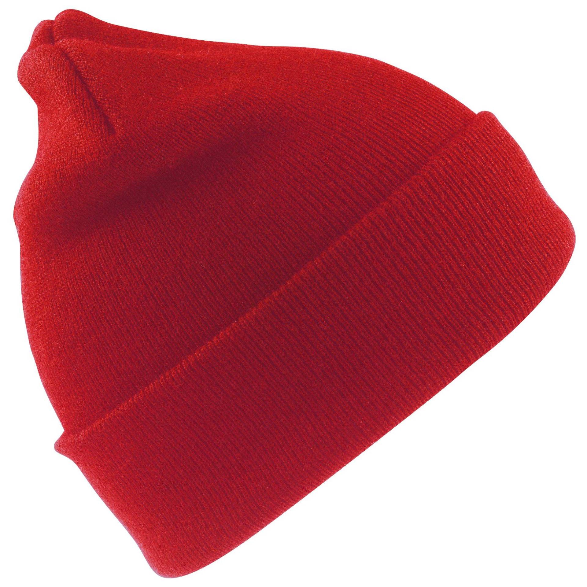 Junior Wooly Winterski Thermal Hat Herren Rot Bunt ONE SIZE von Result