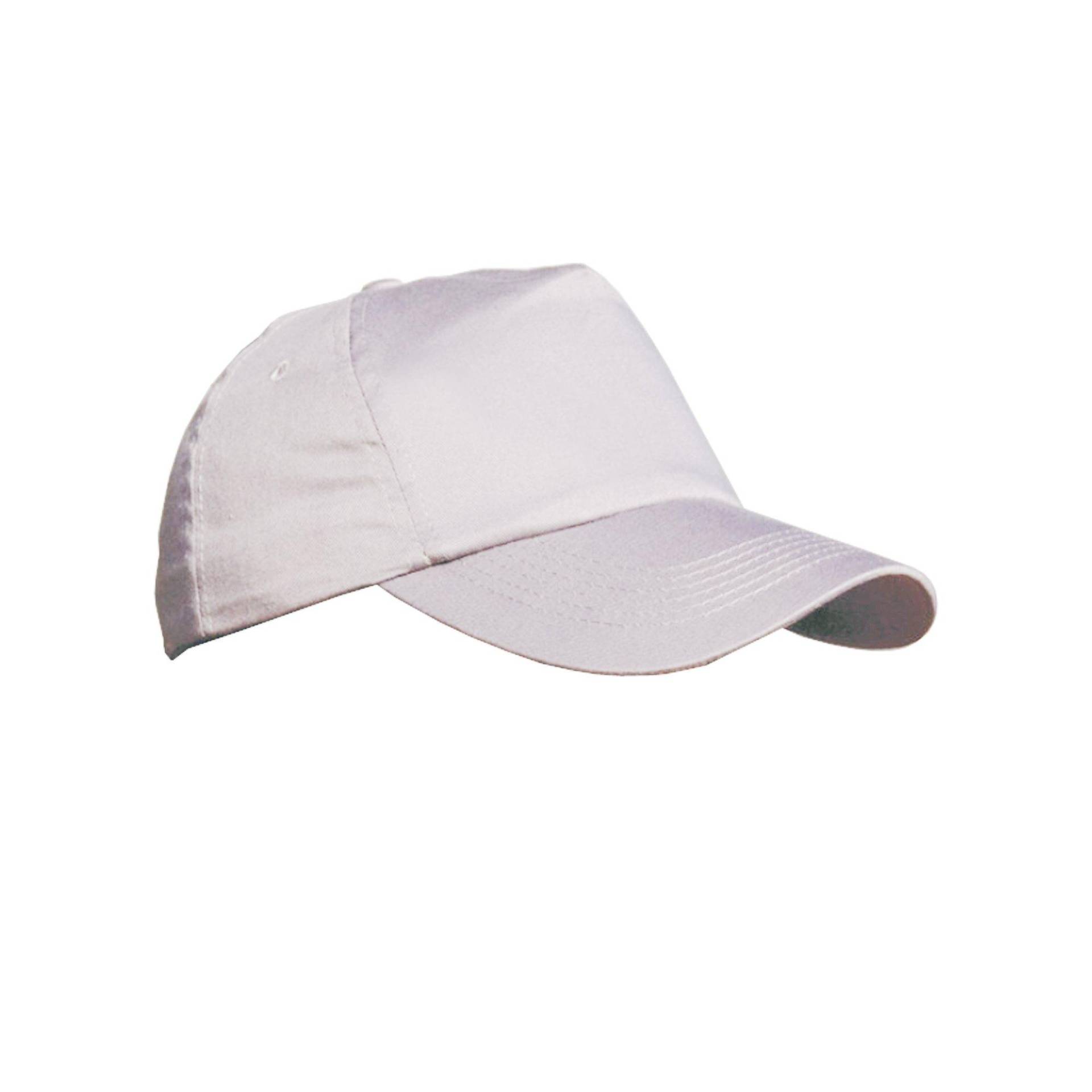 Plain Baseball Cap Herren Weiss ONE SIZE von Result