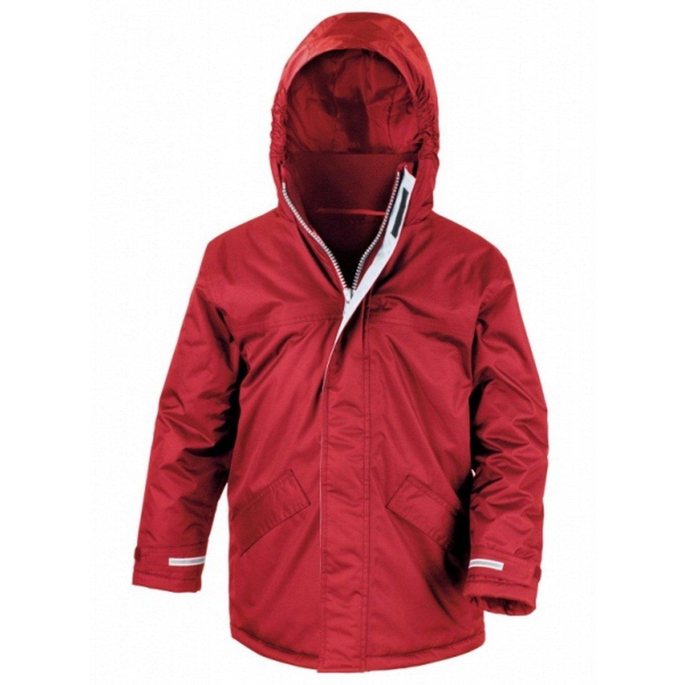 Core Winter Parka Unisex Rot Bunt 13-14A von Result