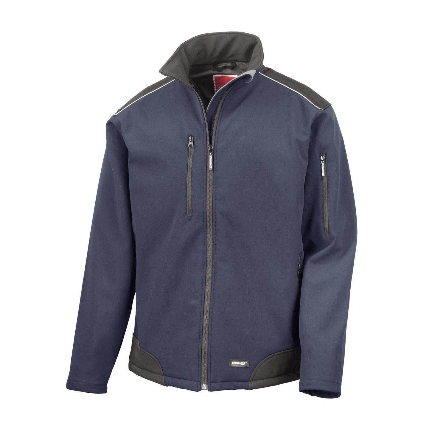 Ripstop Softshelljacke Herren Marine L von Result