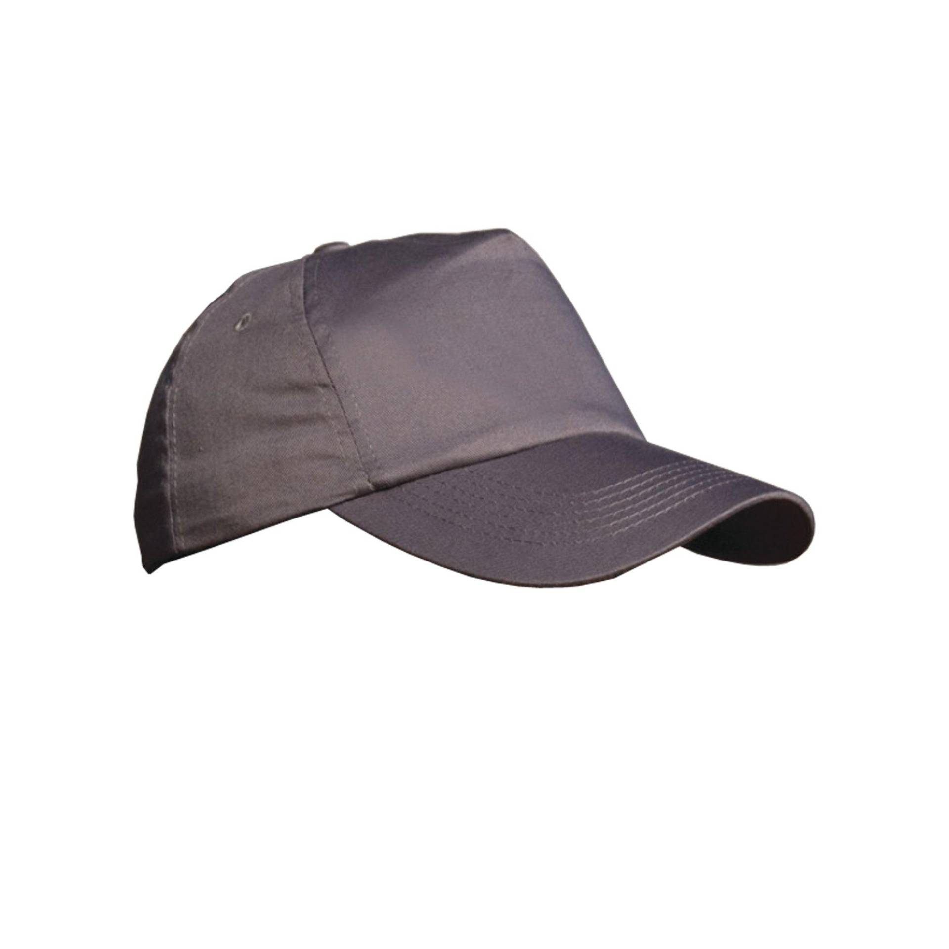 Plain Baseball Cap Herren Grau ONE SIZE von Result