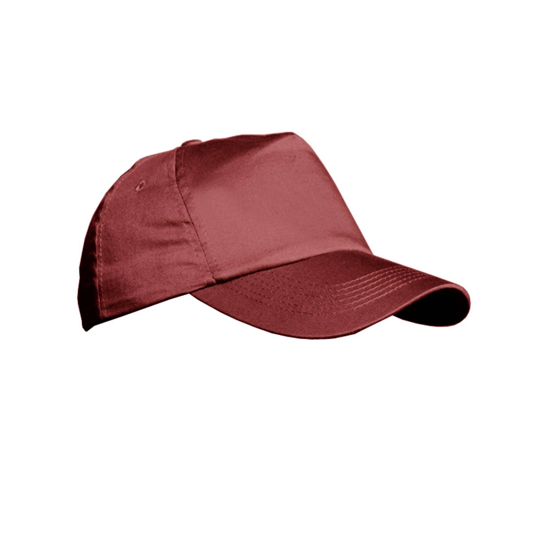 Plain Baseball Cap Herren Weinrot ONE SIZE von Result