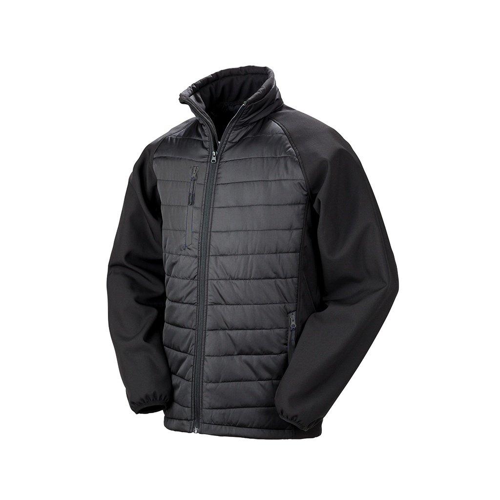 Softshelljacke Compass Gefüttert Herren Schwarz XL von Result