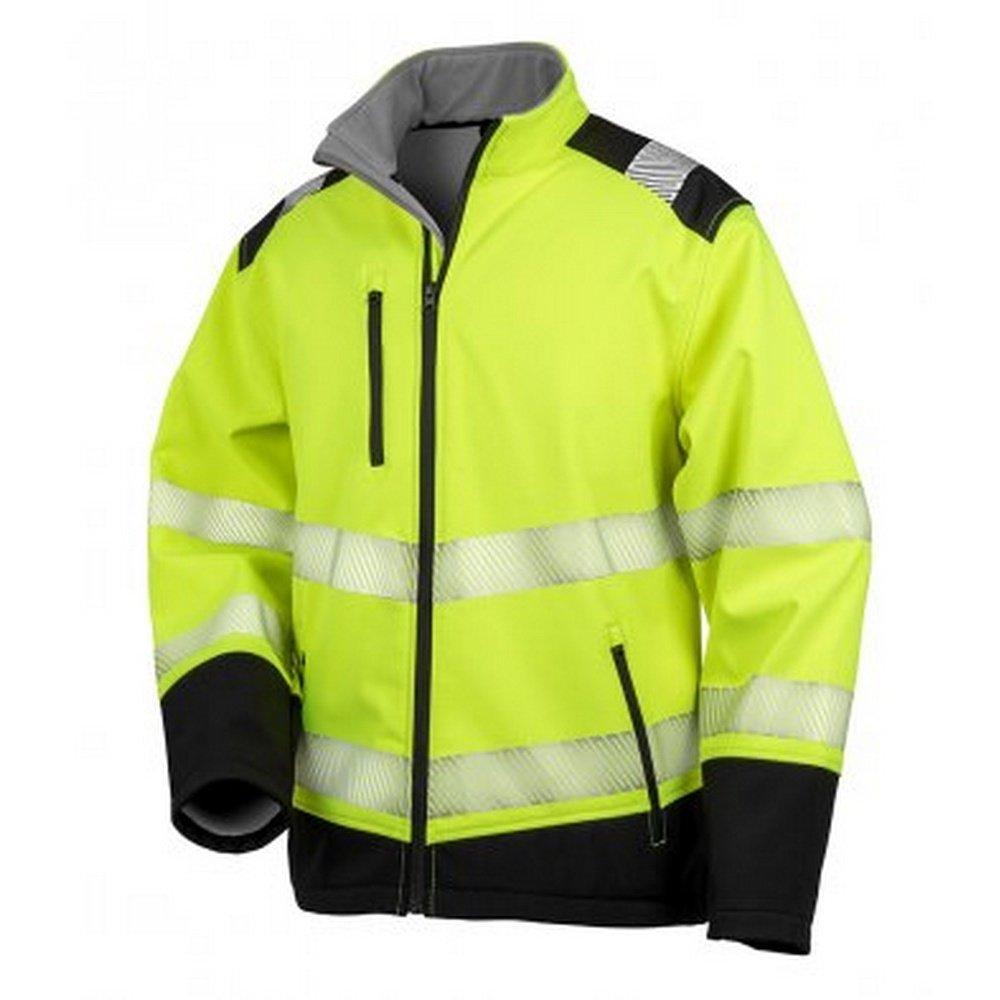 Safeguard By Softshelljacke Sicherheit Herren Gelb Bunt XXL von Result