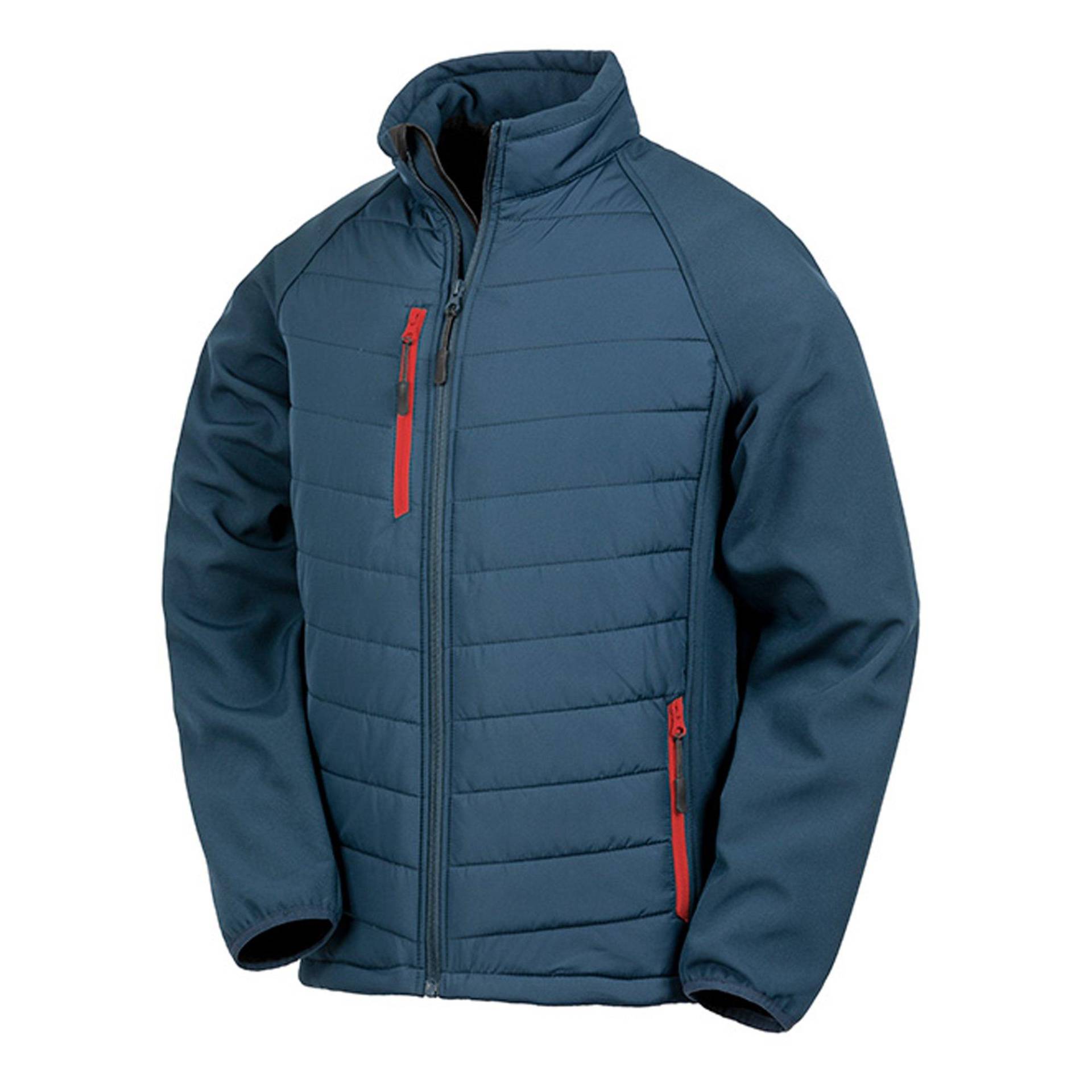 Softshelljacke Compass Gefüttert Herren Marine 3XL von Result