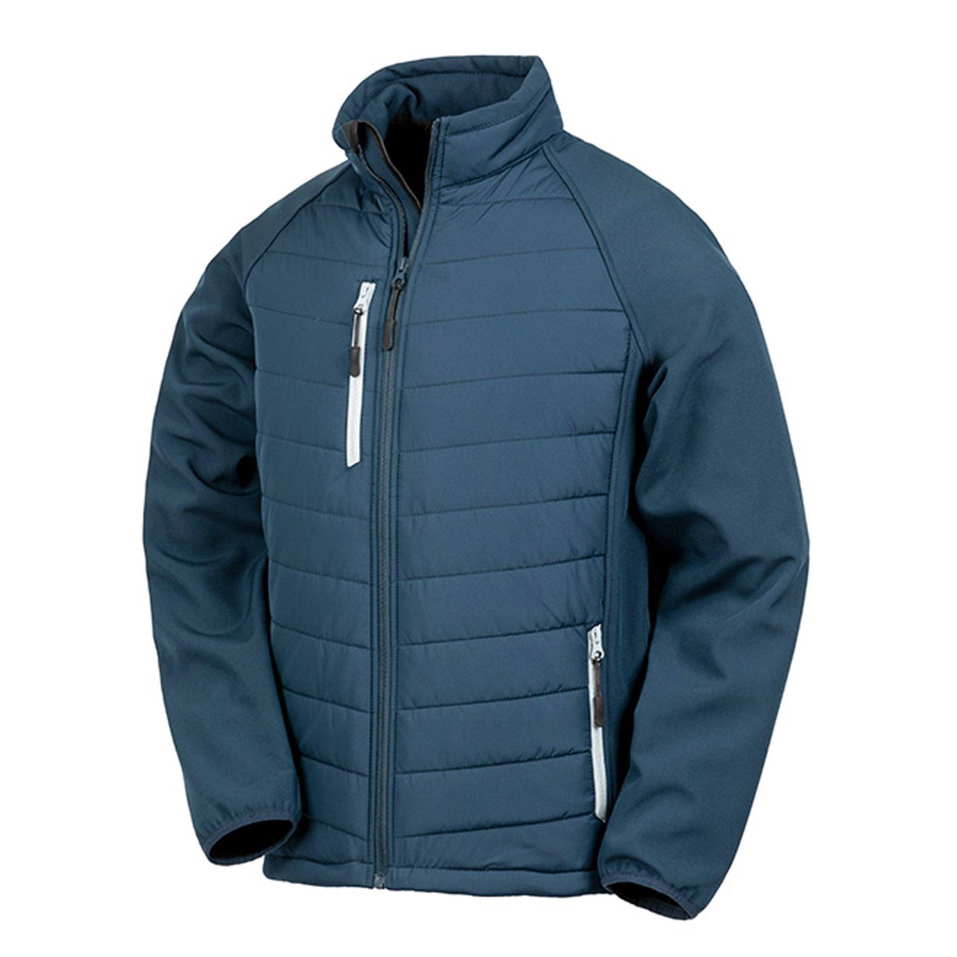 Softshelljacke Compass Gefüttert Herren Marine 3XL von Result