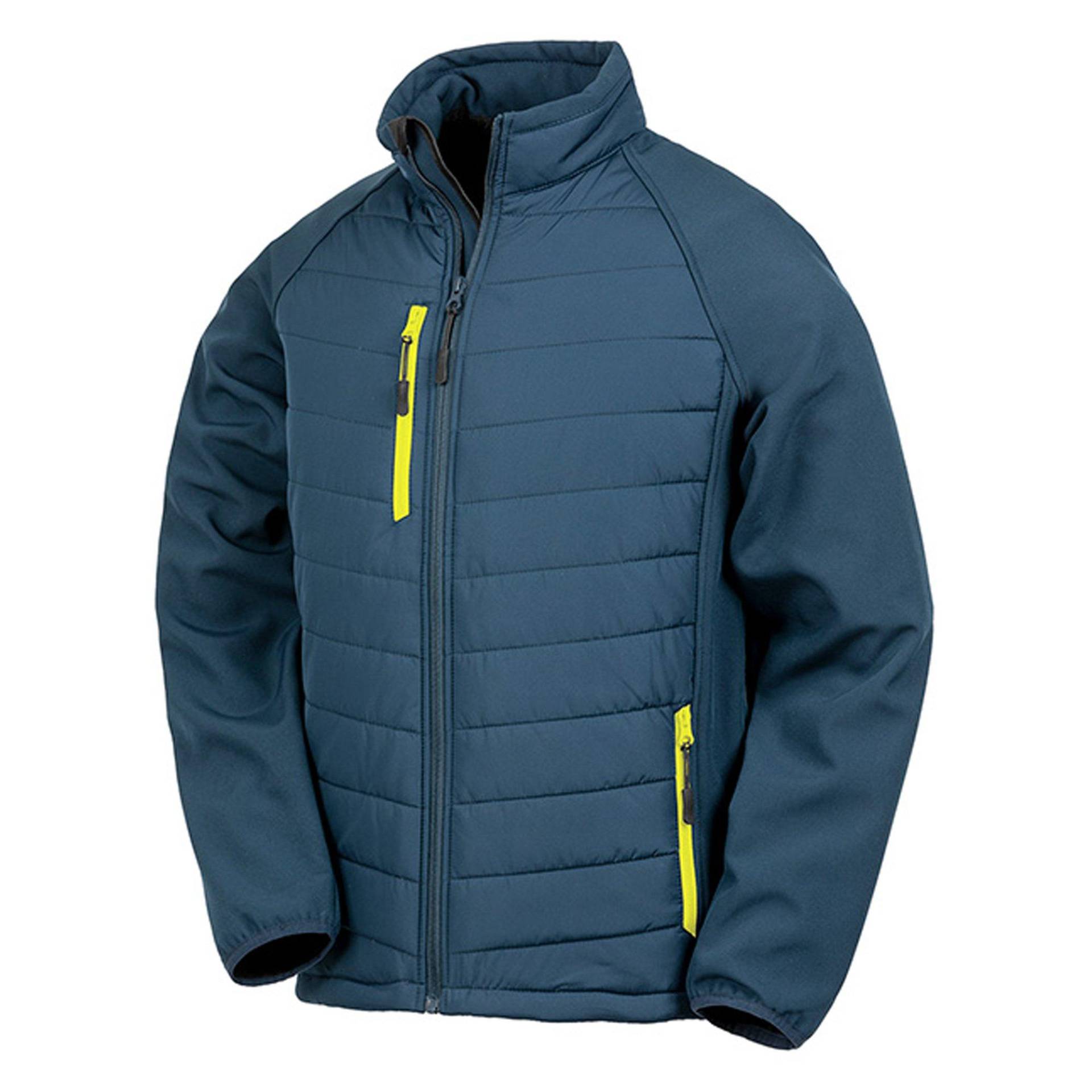 Softshelljacke Compass Gefüttert Herren Marine XXL von Result