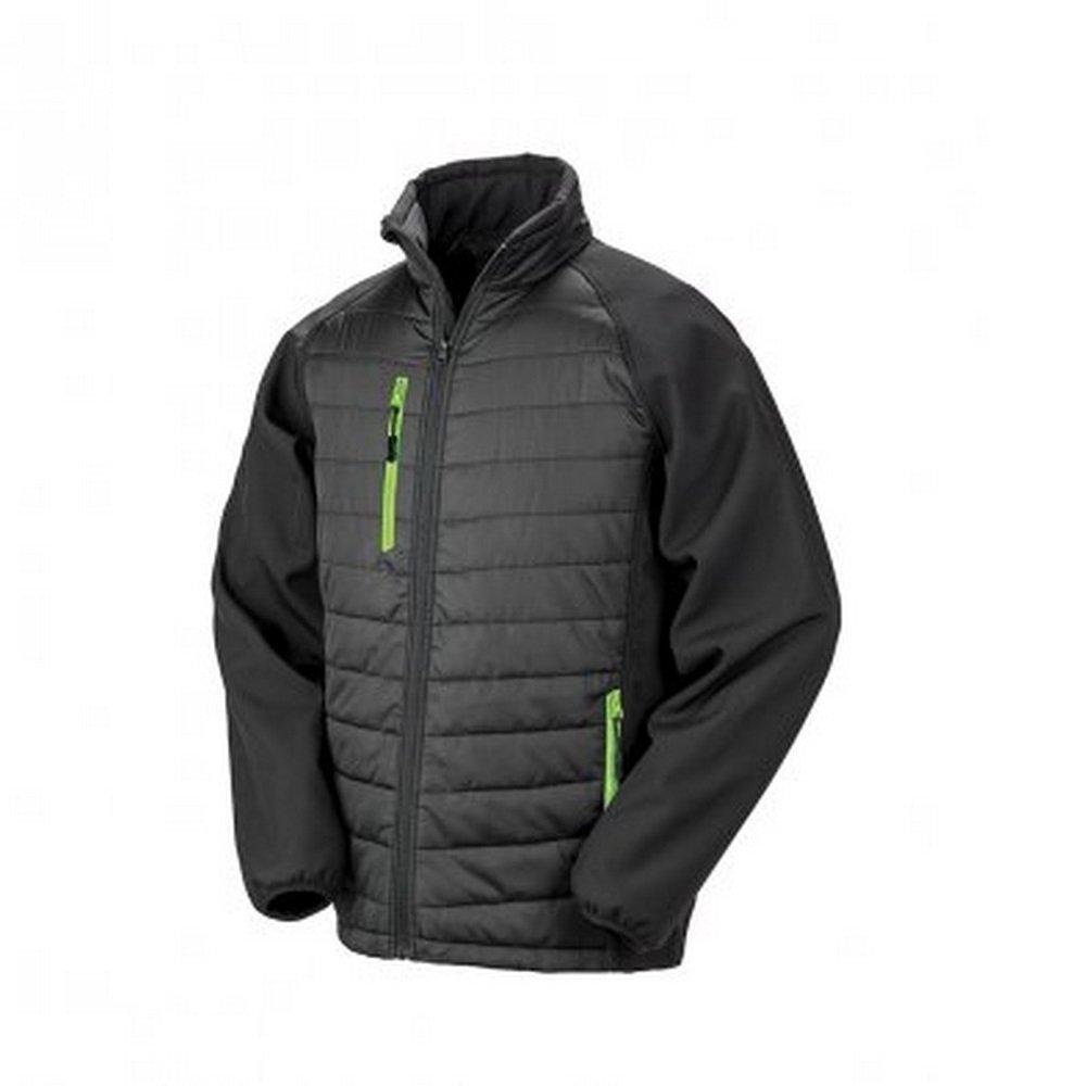 Softshelljacke Compass Gefüttert Herren Schwarz XXL von Result