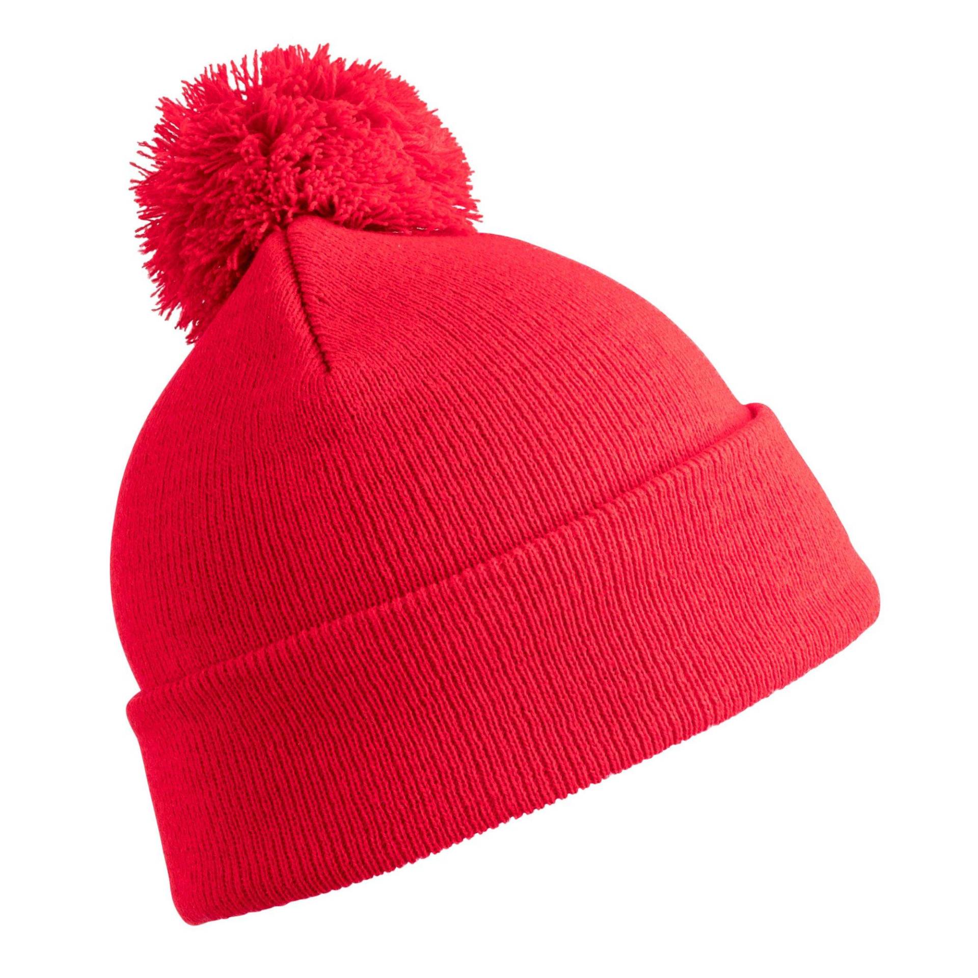 Winter Essentials Mütze Mädchen Rot Bunt ONE SIZE von Result