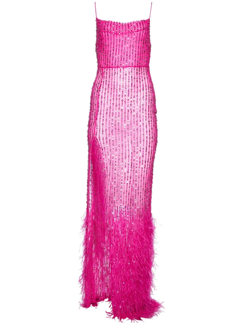 Retrofete Alessandra feather-detailing dress - Pink von Retrofete