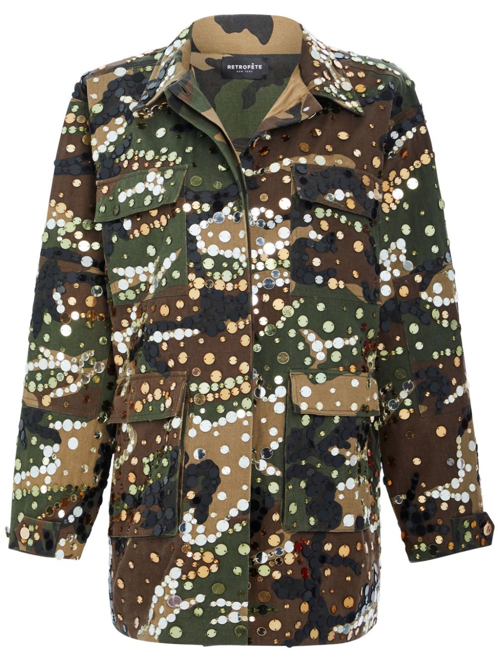 Retrofete Arlie camouflage-print jacket - Green von Retrofete
