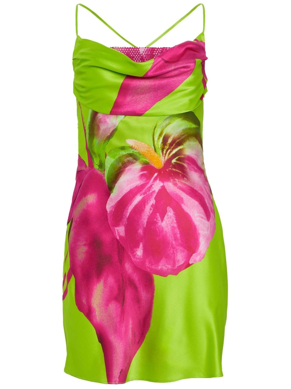 Retrofete Azura floral-print silk minidress - Pink von Retrofete