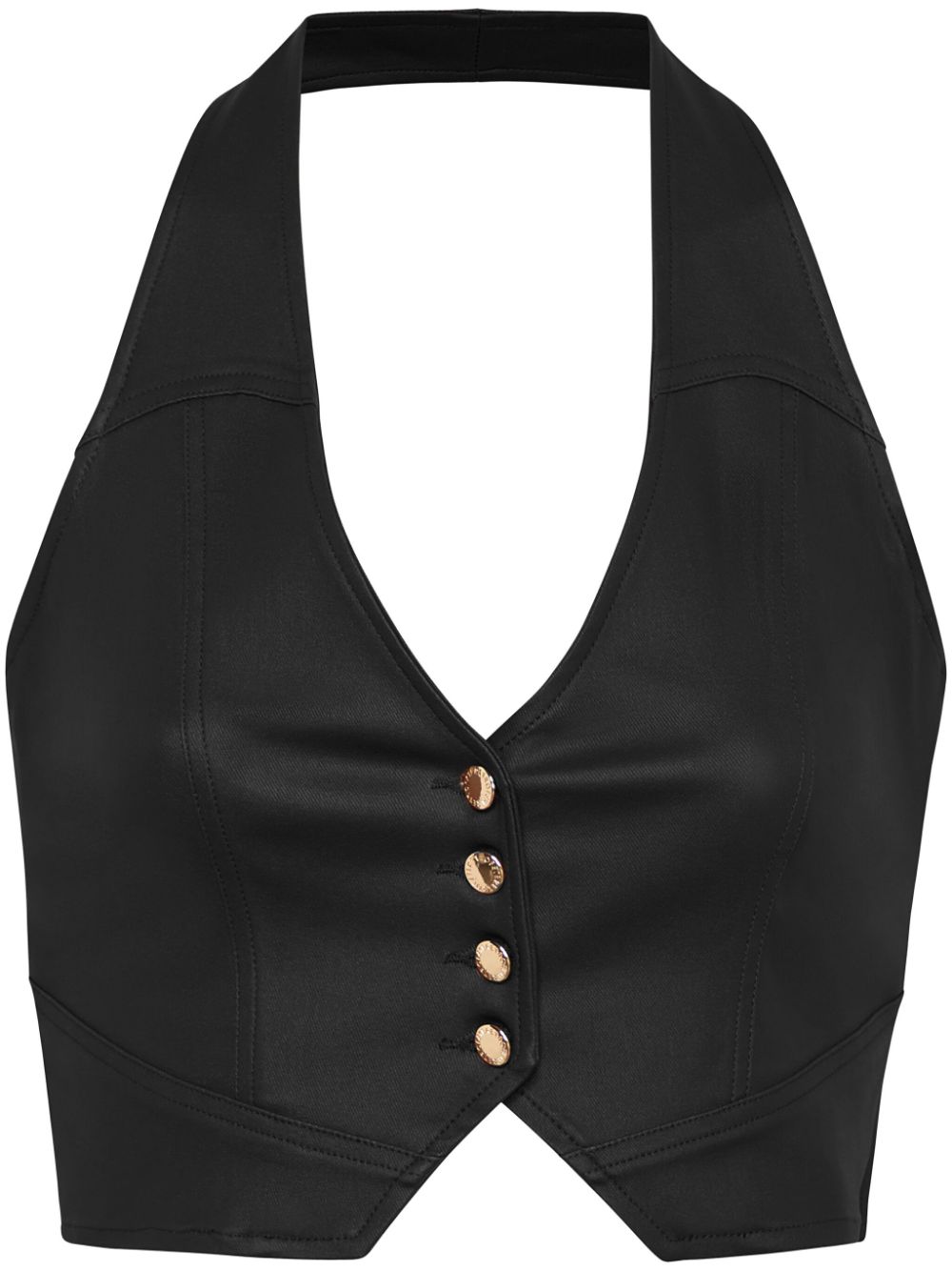 Retrofete Brielle halterneck top - Black von Retrofete