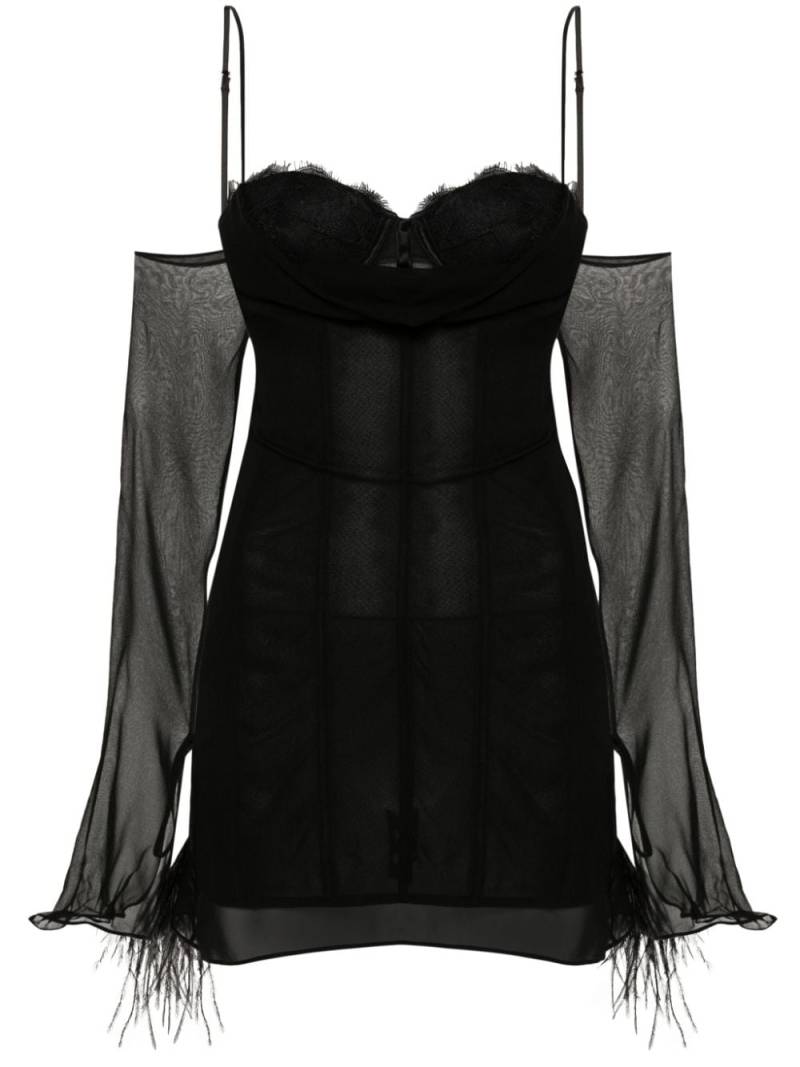 Retrofete Colette layered-design dress - Black von Retrofete