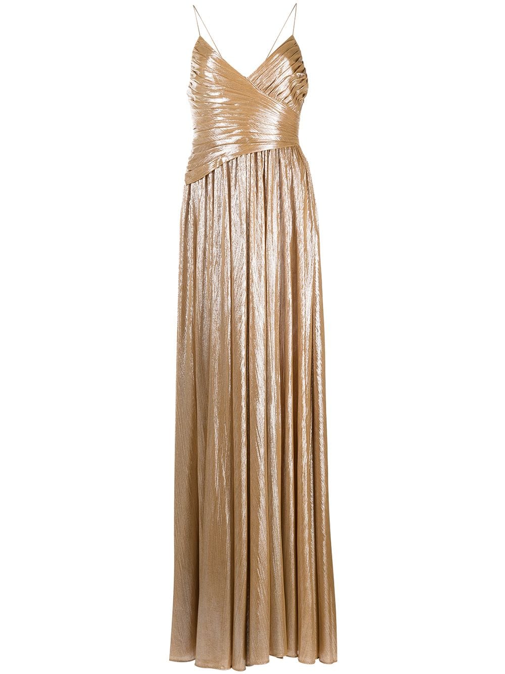 Retrofete Doss pleated gown - Gold von Retrofete