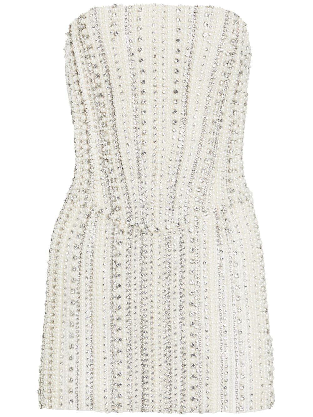 Retrofete Esmeray embellished strapless minidress - White von Retrofete