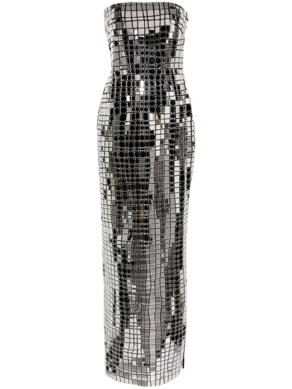Retrofete Imani metallic strapless gown von Retrofete
