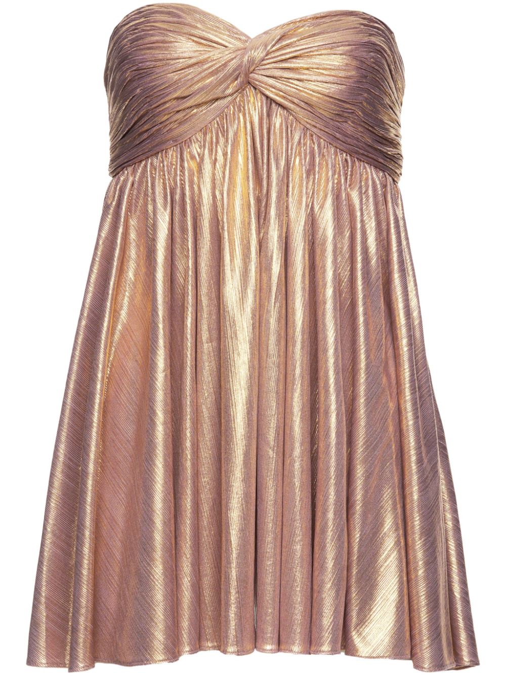 Retrofete Kaiser metallic-finish dress - Gold von Retrofete