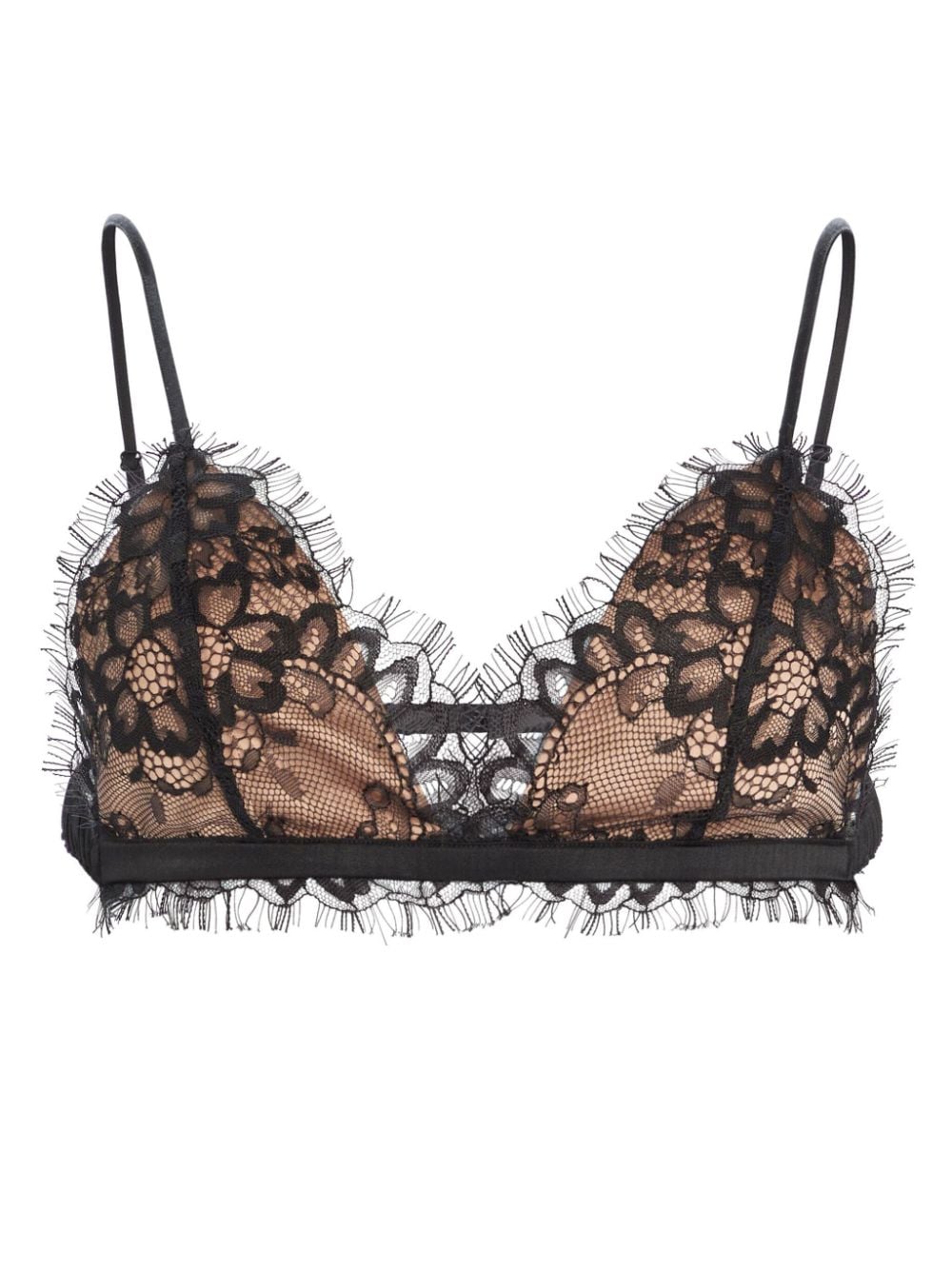 Retrofete Marna lace triangle bralette - Brown von Retrofete