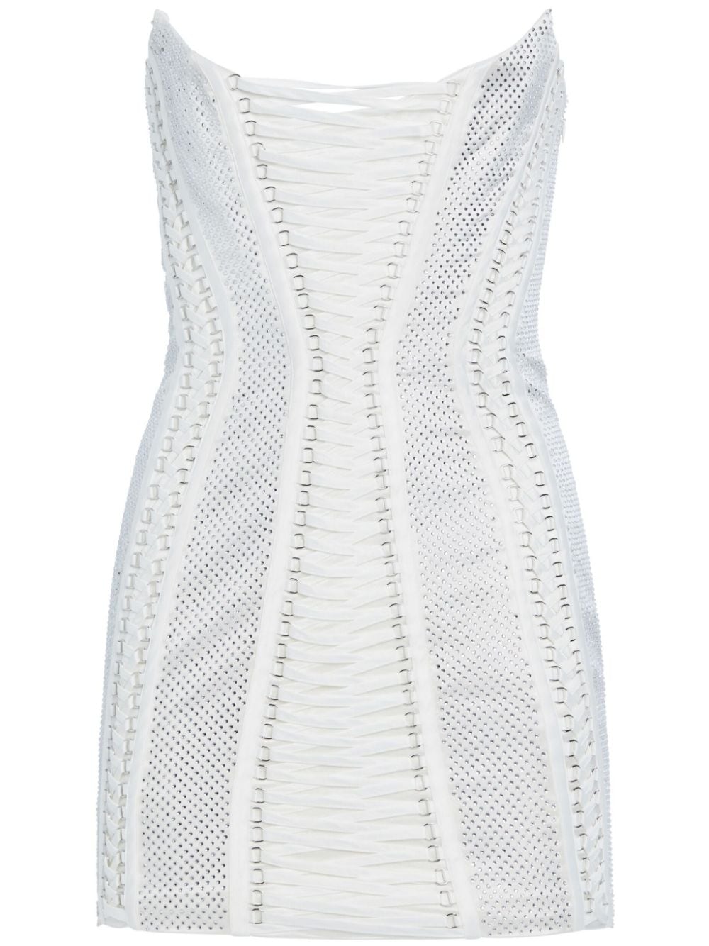 Retrofete Mirielle embellished dress - White von Retrofete
