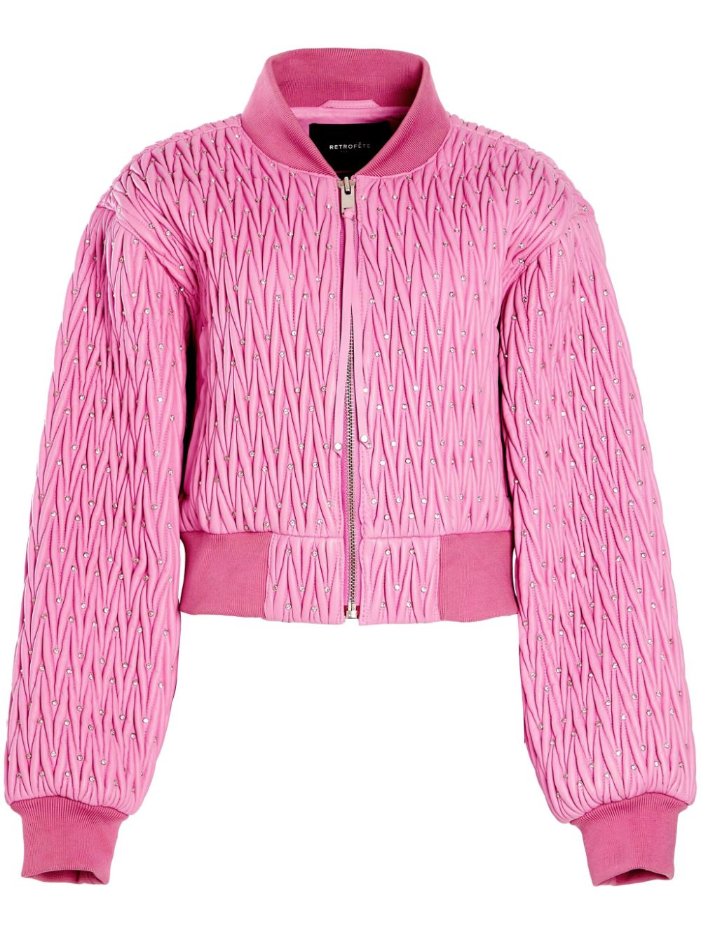 Retrofete Morgana matelassé bomber jacket - Pink von Retrofete