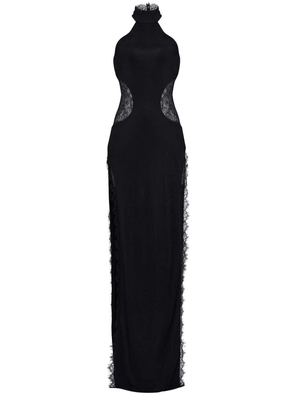Retrofete Rosemary lace cut-out gown - Black von Retrofete