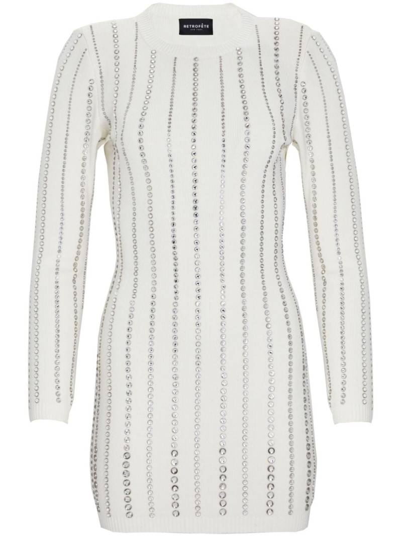 Retrofete Virginia embellished knit dress - White von Retrofete