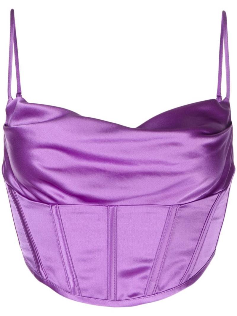 Retrofete Celia corset-style crop top - Purple von Retrofete