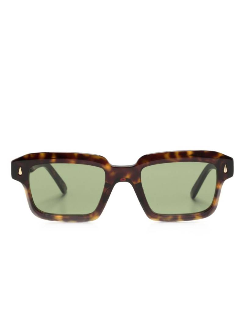 Retrosuperfuture Giardino logo-print sunglasses - Brown von Retrosuperfuture