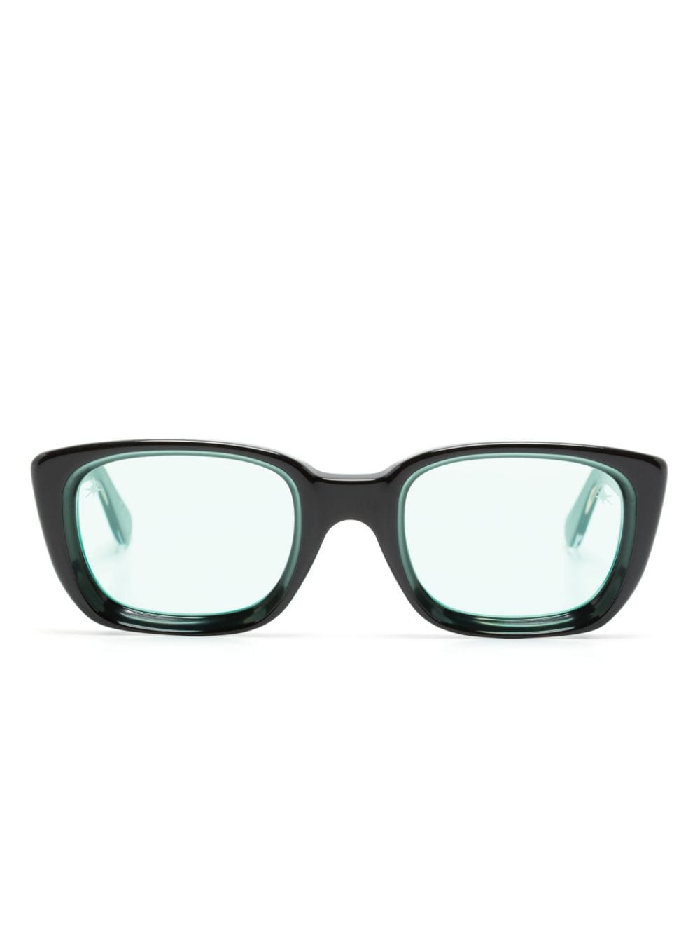 Retrosuperfuture Lira rectangle-frame sunglasses - Black von Retrosuperfuture