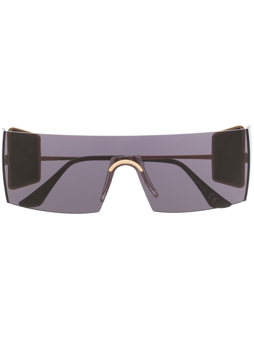 Retrosuperfuture Pianeta rectangle-frame sunglasses - Black von Retrosuperfuture