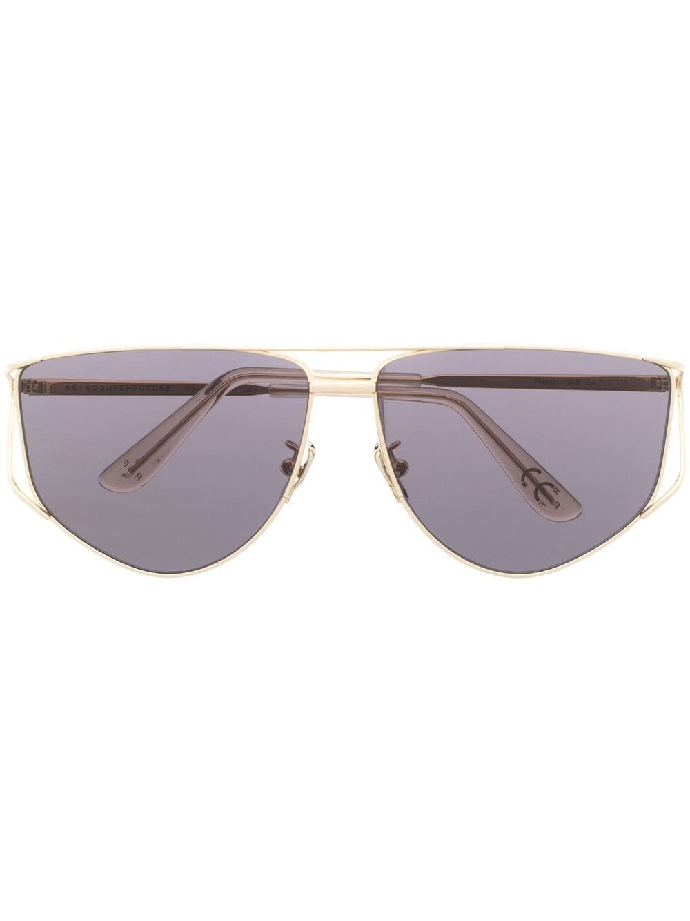 Retrosuperfuture Premio pilot-frame sunglasses - Gold von Retrosuperfuture