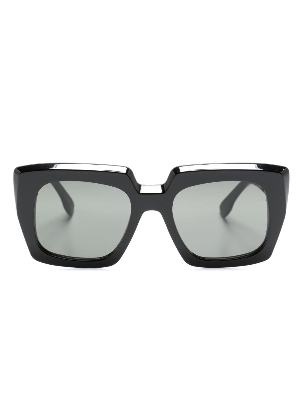 Retrosuperfuture logo-print square-frame sunglasses - Black von Retrosuperfuture