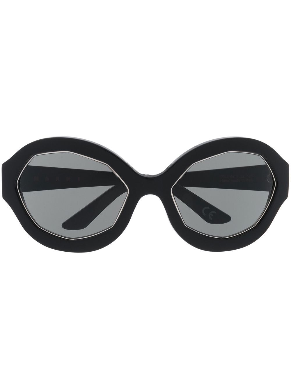 Retrosuperfuture metallic-trim detail sunglasses - Black von Retrosuperfuture