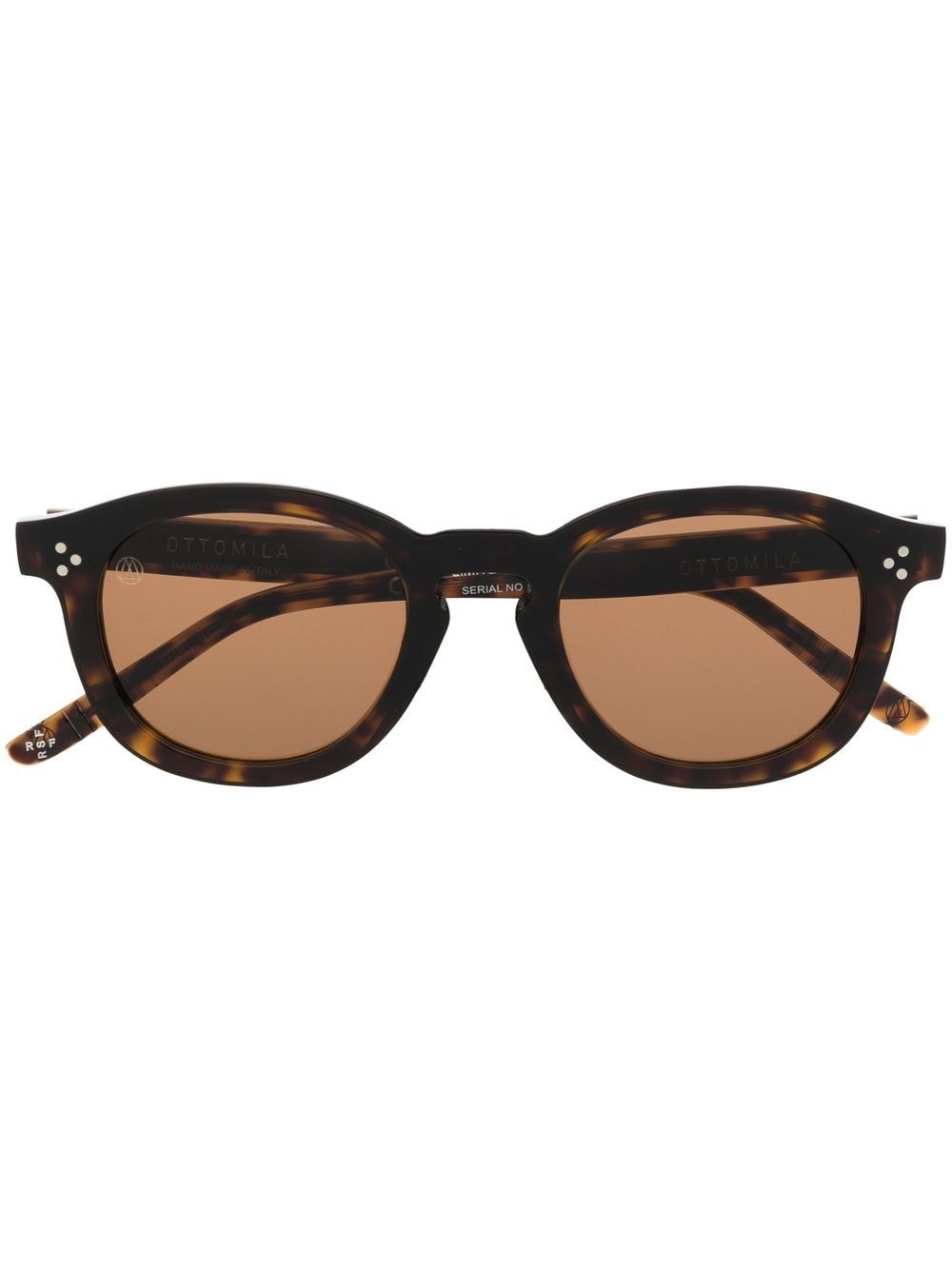 Retrosuperfuture x Ottomila Ombra round-frame sunglasses - Brown von Retrosuperfuture
