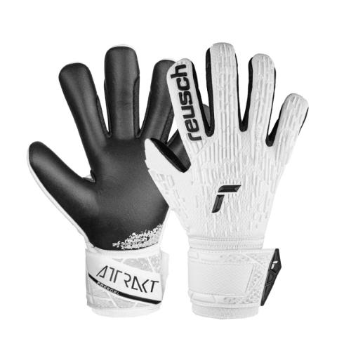 Reusch Attrakt Freegel Silver - white/black (Grösse: 4) von Reusch