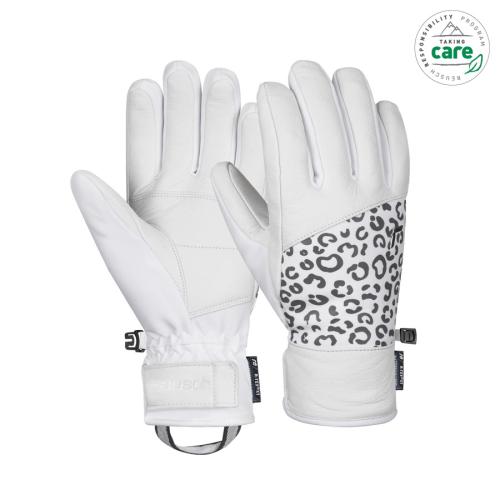 Reusch Beatrix R-TEX XT (6031277) Skihandschuh - white/greyleopard (Grösse: 6.5) von Reusch