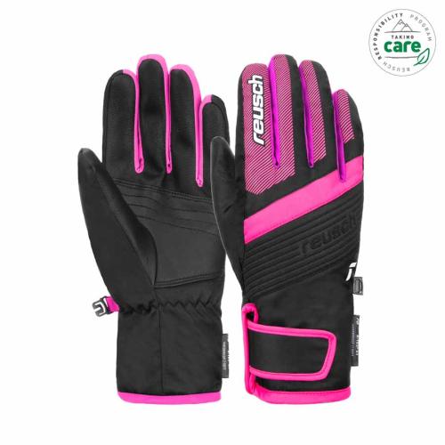 Reusch Duke R-TEX XT Kinder Skihandschuh - blk/pink glo (Grösse: 5) von Reusch