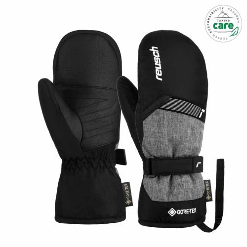 Reusch Flash GORE-TEX Mitten Kinder Skihandschuh - blk/blk melange (Grösse: 5) von Reusch