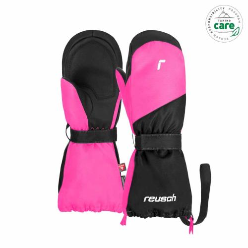 Reusch Lucky R-TEX XT Mitten Kinder Skihandschuh - blk/pink glo (Grösse: IV) von Reusch