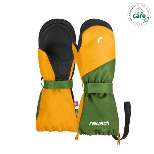 Reusch Lucky R-TEX XT Mitten Kinder Skihandschuh - willow bough/saff (Grösse: II) von Reusch