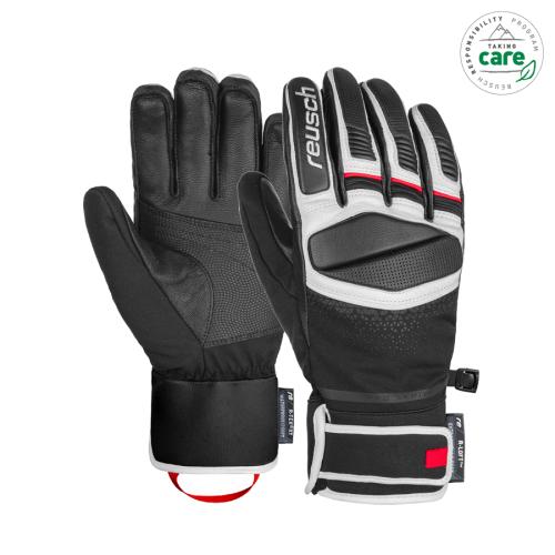 Reusch Mastery Skihandschuh - blk/wht/fire red (Grösse: 8.5) von Reusch