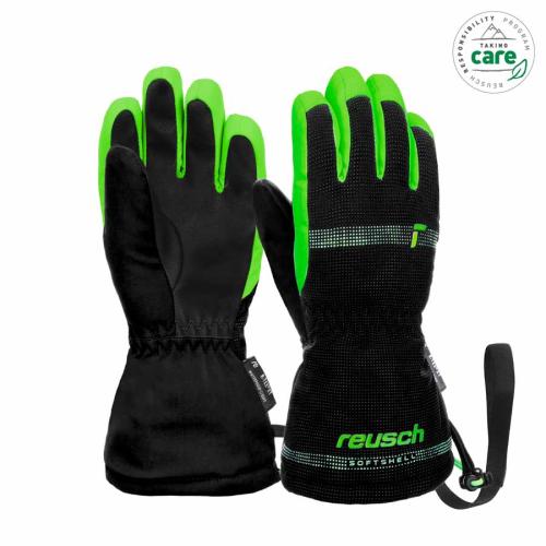 Reusch Maxi R-TEX XT Kinder Skihandschuh - blk/green gecko (Grösse: III) von Reusch