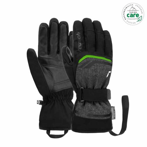 Reusch Primus R-TEX XT Skihandschuh - blk/blk mel/n.gre (Grösse: 10.5) von Reusch