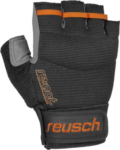 Reusch Via Ferrata - black/orangepopsi (Grösse: 6.5) von Reusch