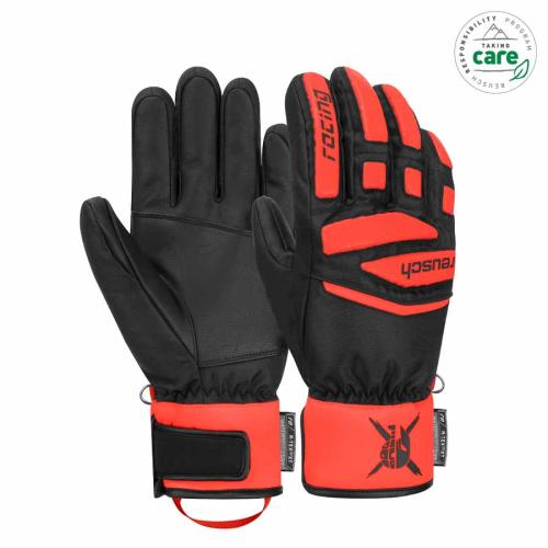 Reusch Worldcup Warrior Prime R-TEX® XT Skihandschuh - black/ fluo red (Grösse: 8) von Reusch