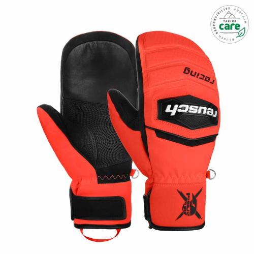 Reusch Worldcup Warrior R-TEX XT Mitten Skihandschuh - black/ fluo red (Grösse: 7) von Reusch