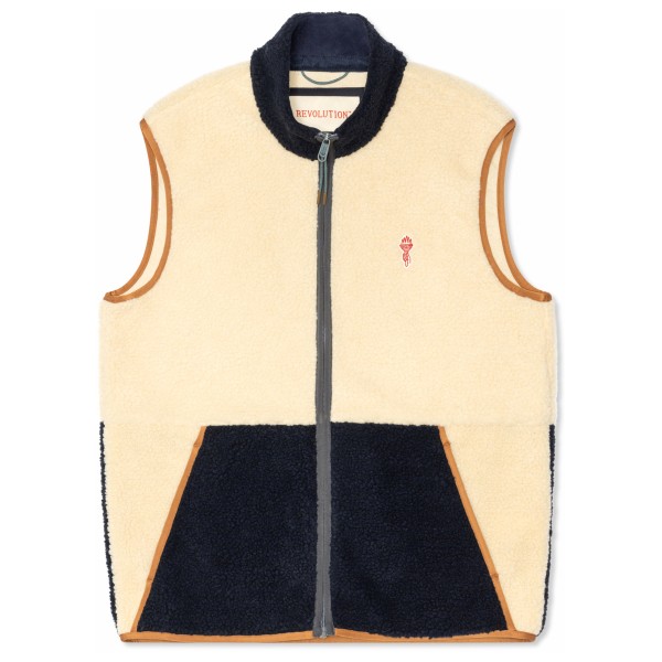 Revolution - Fleece Vest in Block Colors - Fleecegilet Gr XL beige Revolution - Fleece Vest in Block Colors - Fleecegilet Gr XL beige von Revolution
