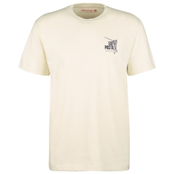 Revolution - Printed T-Shirt Eat Pasta - T-Shirt Gr L;M;S;XL;XXL türkis;weiß Revolution - Printed T-Shirt Eat Pasta - T-Shirt Gr L;M;S;XL;XXL türkis;weiß von Revolution
